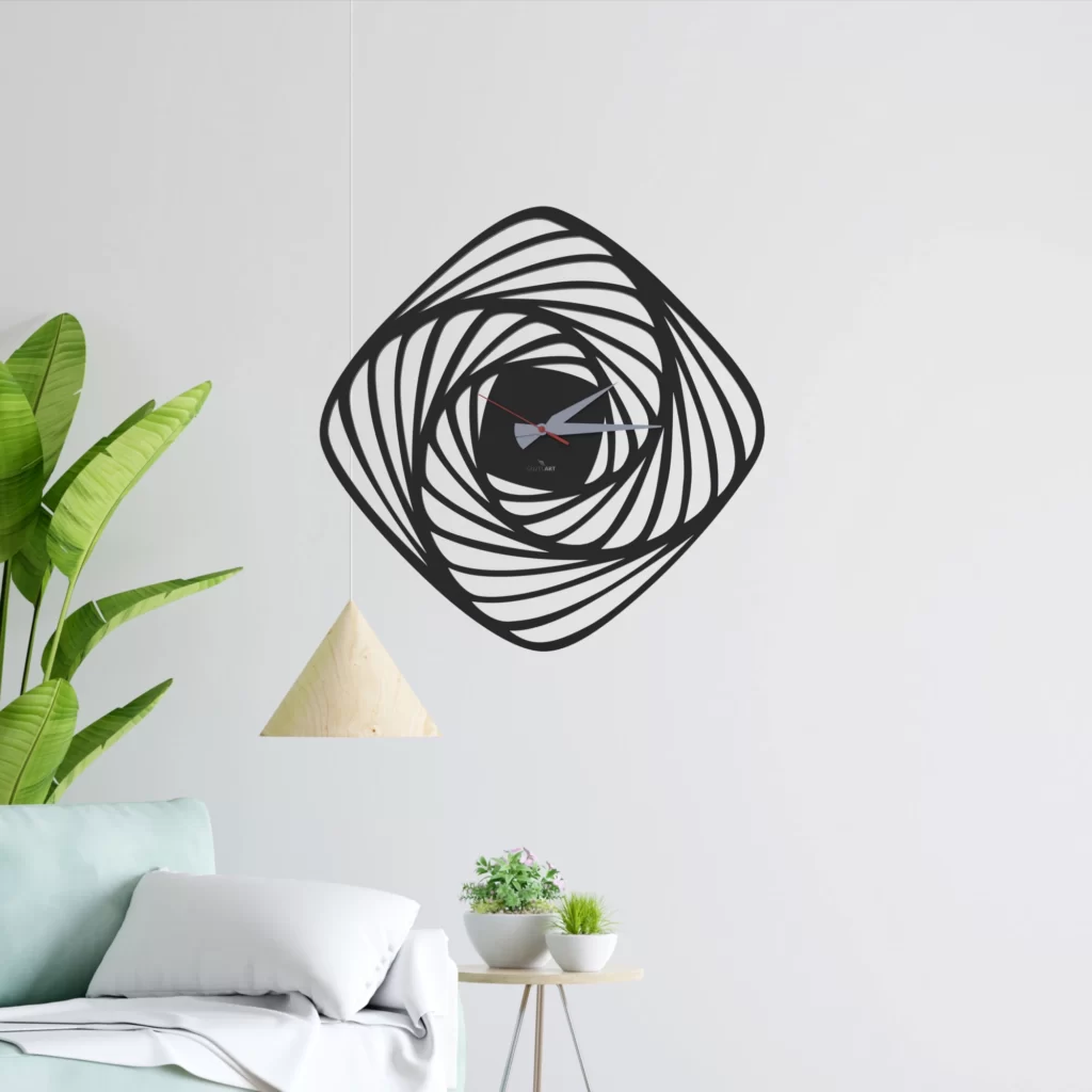 Swirl Themed Wall Clock