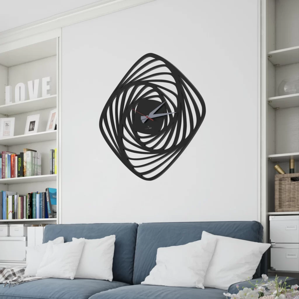 Unique Swirl Wall Clocks