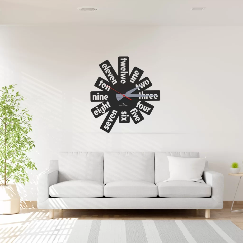 Elegant Wall Clock Features